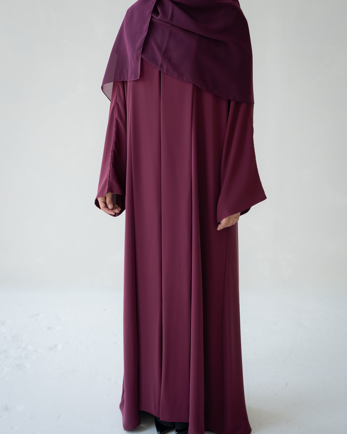 Burgundy Abaya