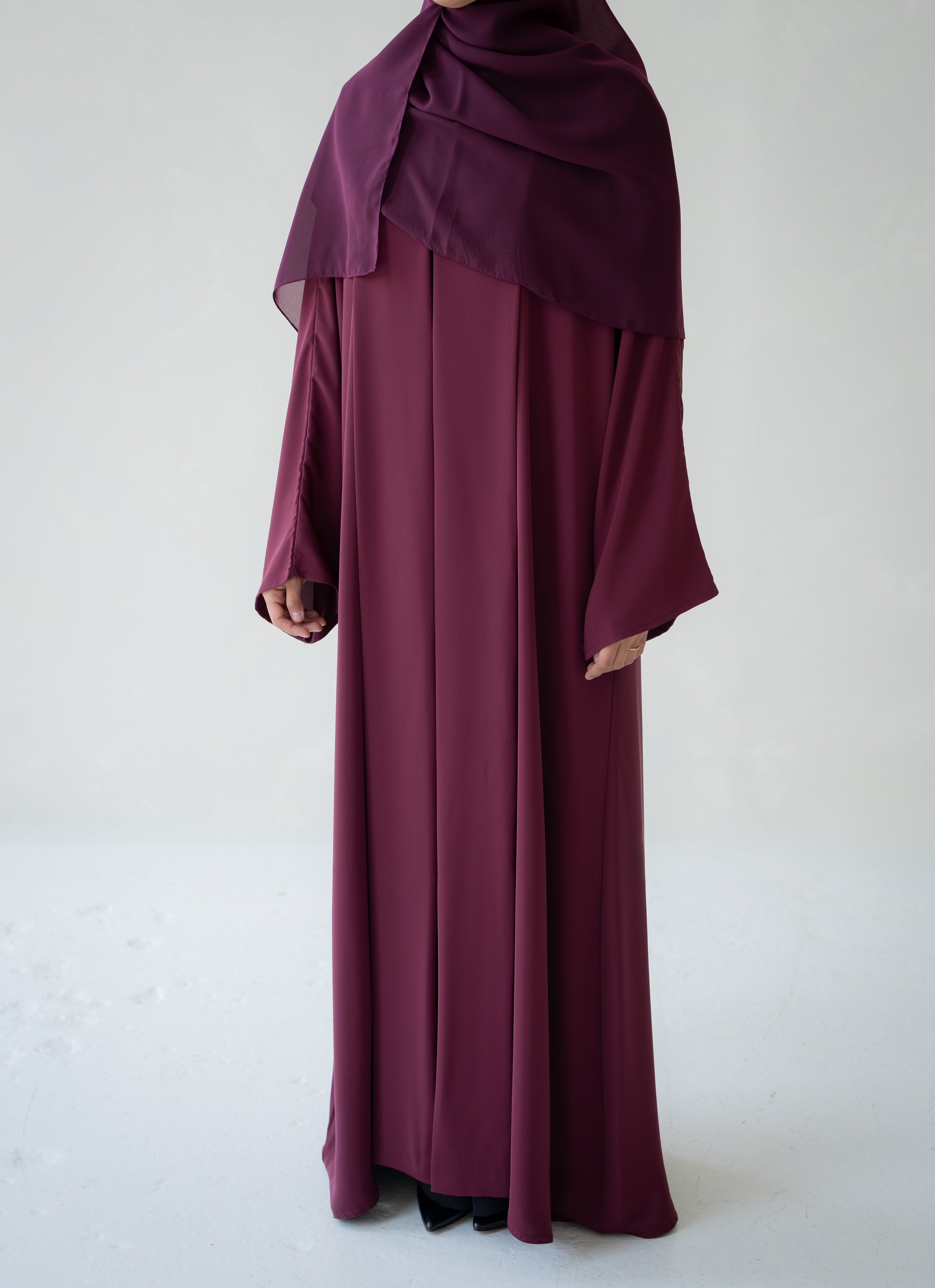 Burgundy Abaya