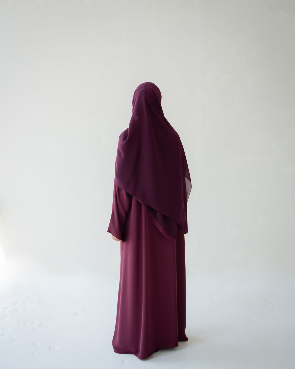 Burgundy Abaya