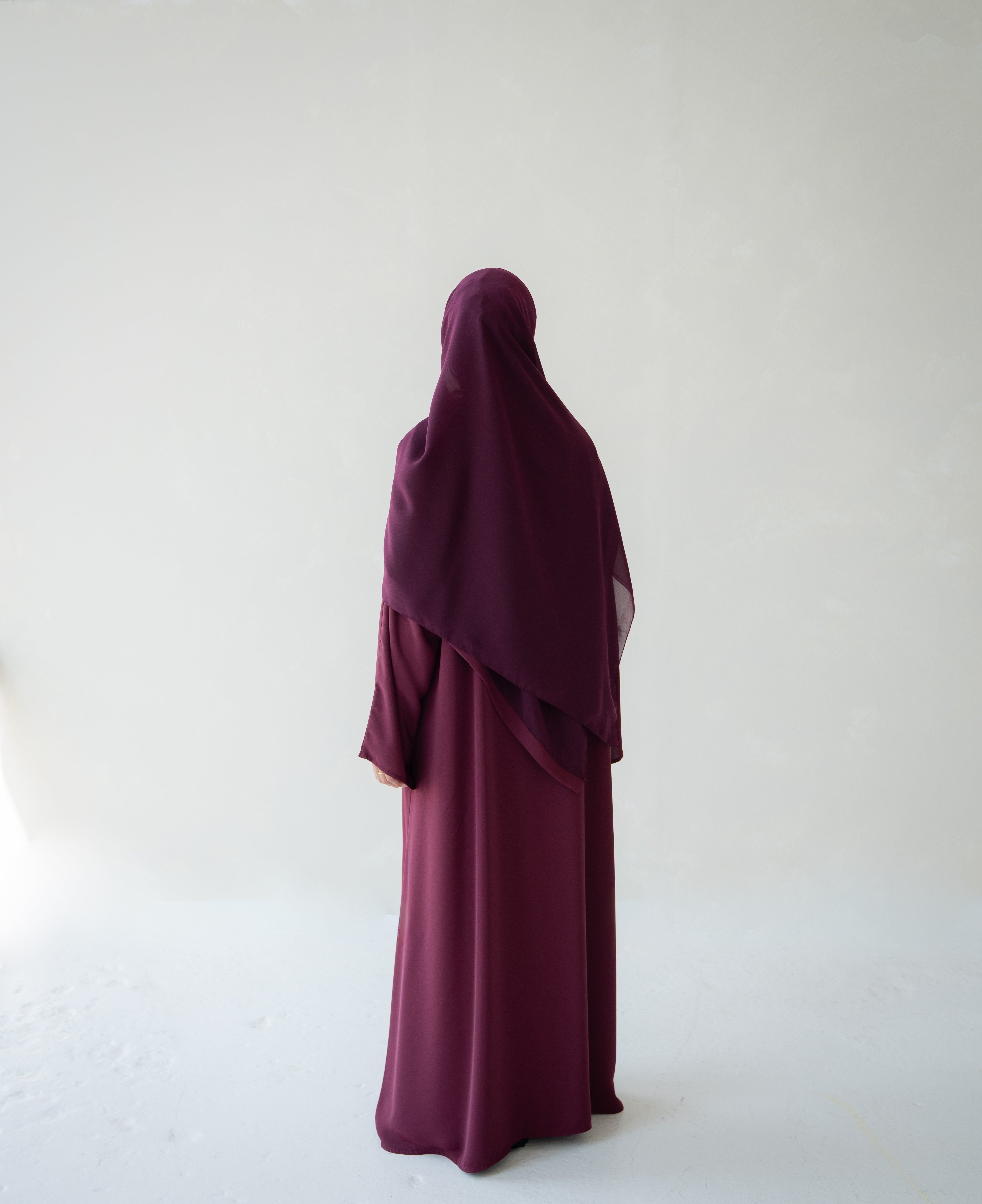 Burgundy Abaya