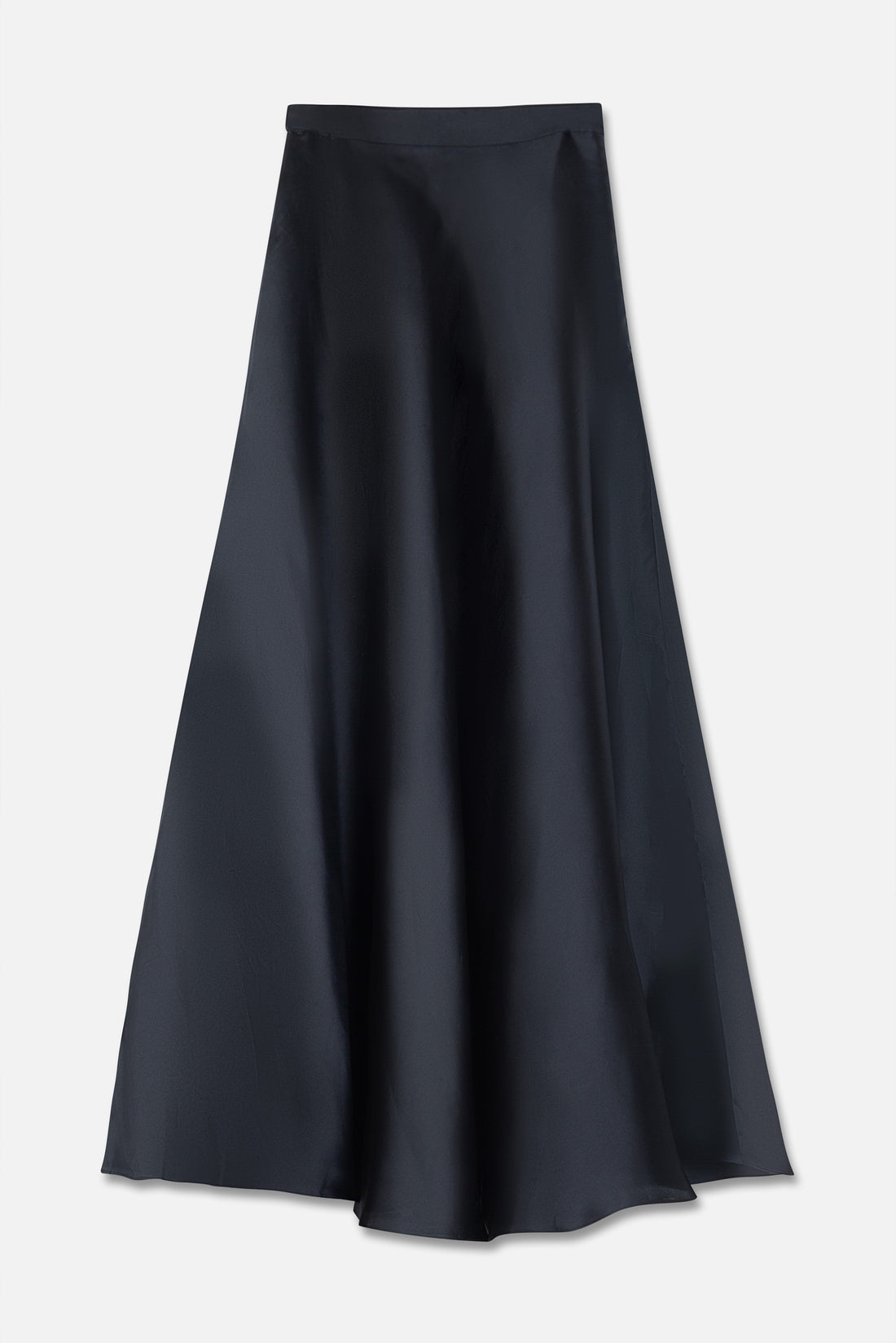 Sumayyah A-Line Silk Organza Skirt | Dukhan Black