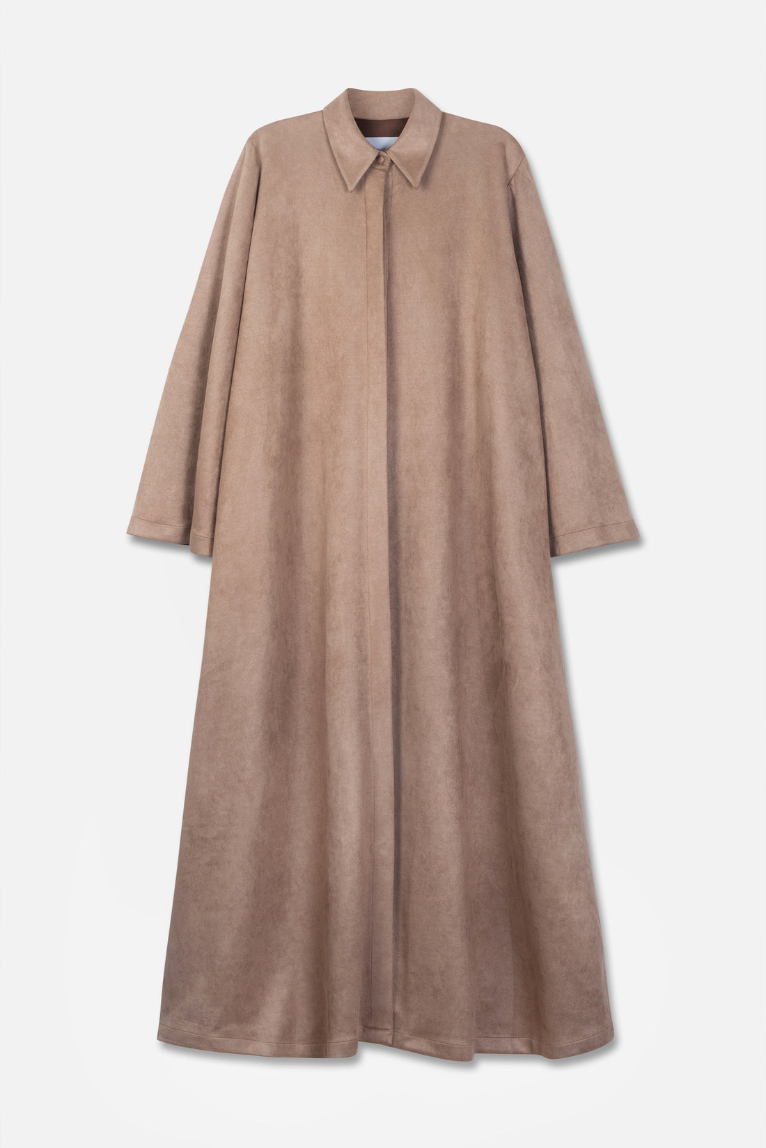 Asiya Suede Trenched Cape Coat | Sahara