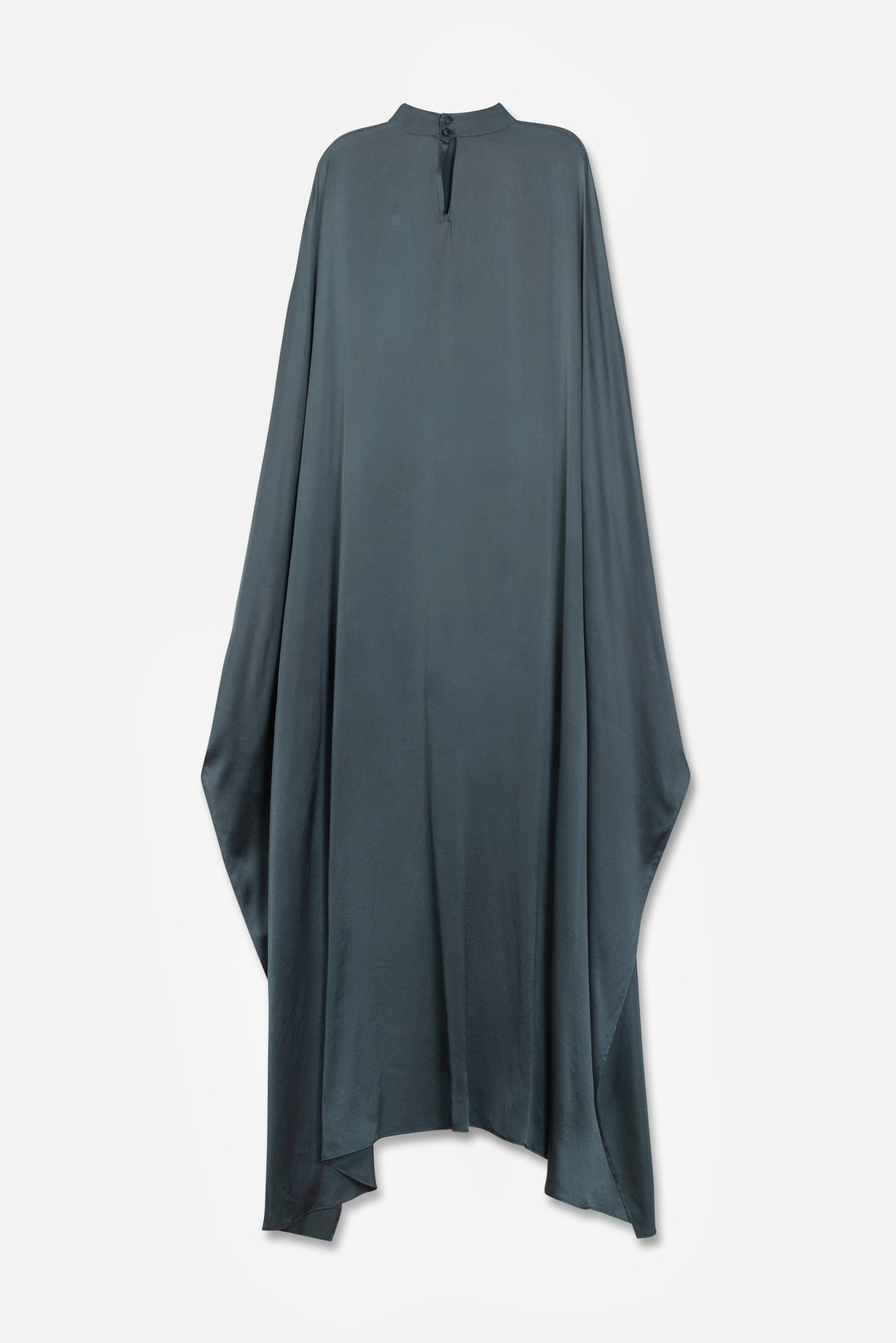 Khadijah Silk Draped Cape | Forest Green
