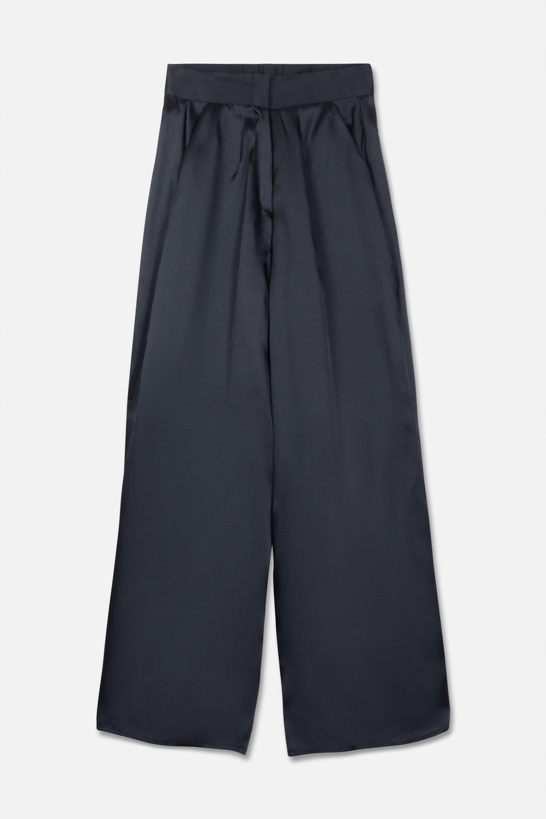 Zaynab Silk Organza Trouser | Aswad Black