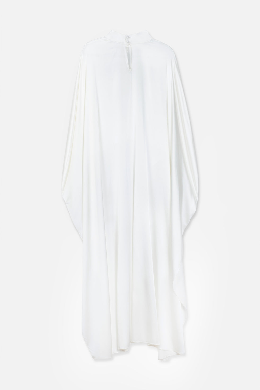 Khadijah Silk Draped Cape | Ivory