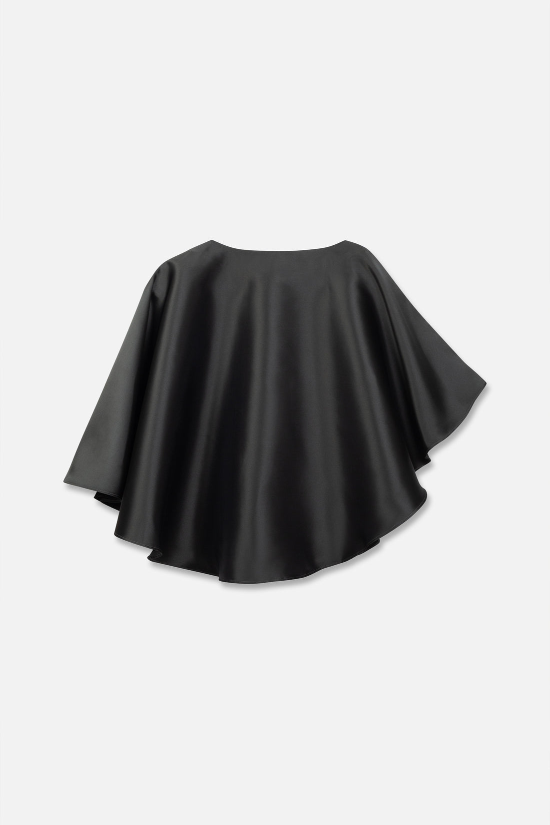Khadijah Mikado Asymmetric Capelet | Forest Green